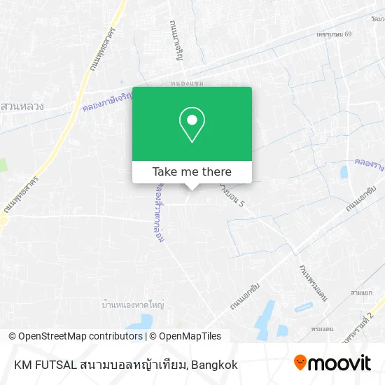 KM FUTSAL สนามบอลหญ้าเทียม map