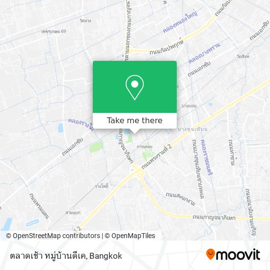 ตลาดเช้า หมู่บ้านดีเค map