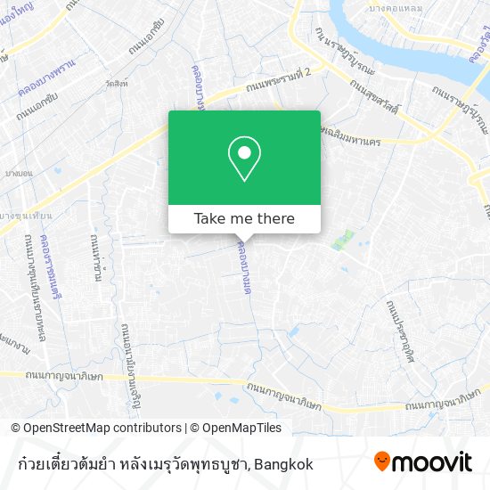 ก๋วยเตี๋ยวต้มยำ หลังเมรุวัดพุทธบูชา map