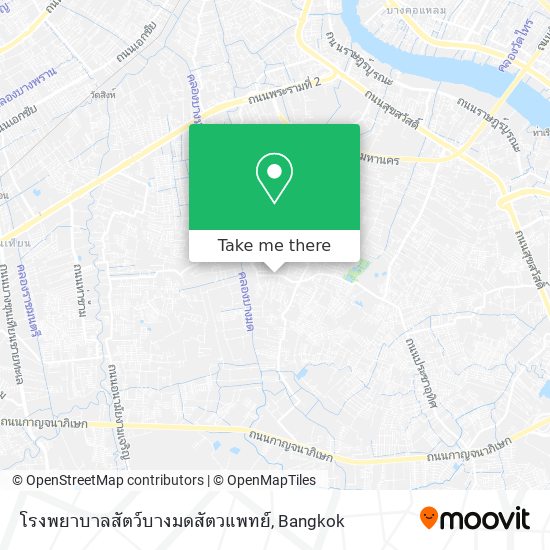 โรงพยาบาลสัตว์บางมดสัตวแพทย์ map