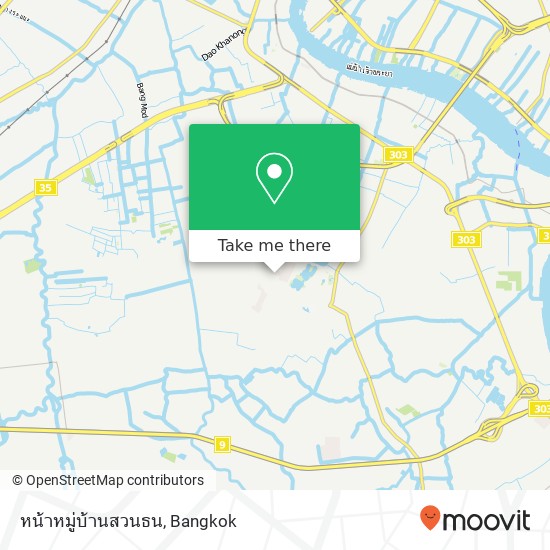 หน้าหมู่บ้านสวนธน map