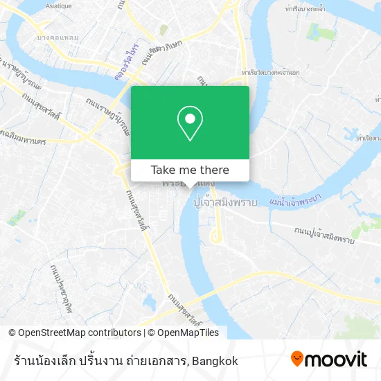ร้านน้องเล็ก ปริ้นงาน ถ่ายเอกสาร map