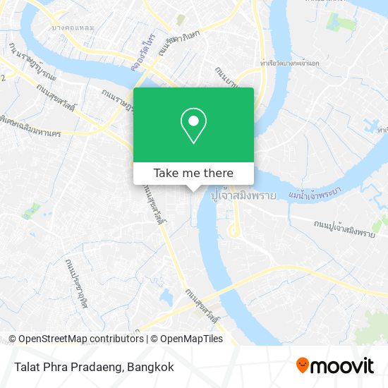 Talat  Phra Pradaeng map