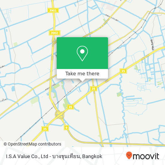 I.S.A Value Co., Ltd - บางขุนเทียน map