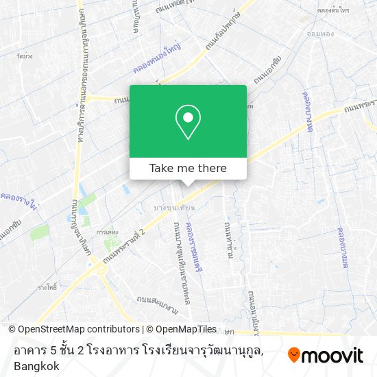 อาคาร 5 ชั้น 2 โรงอาหาร โรงเรียนจารุวัฒนานุกูล map