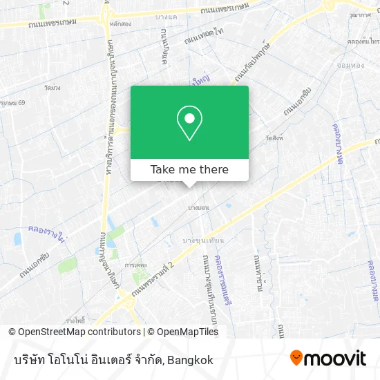 บริษัท โอโนโน่ อินเตอร์ จำกัด map