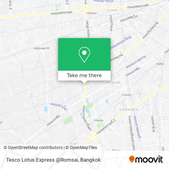 Tesco Lotus Express @Romsai map