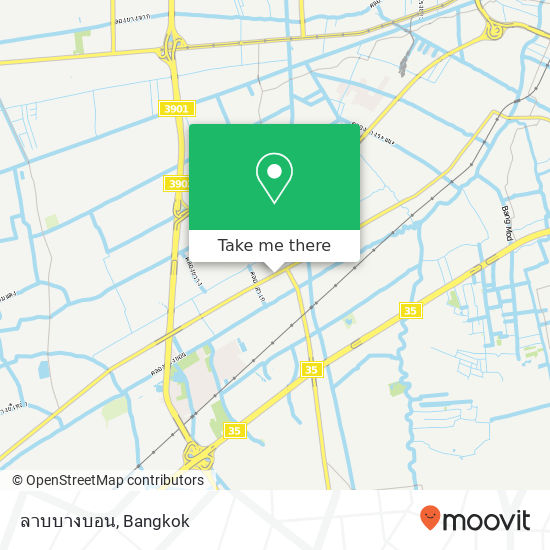 ลาบบางบอน map