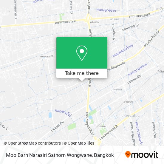 Moo Barn Narasiri Sathorn Wongwane map