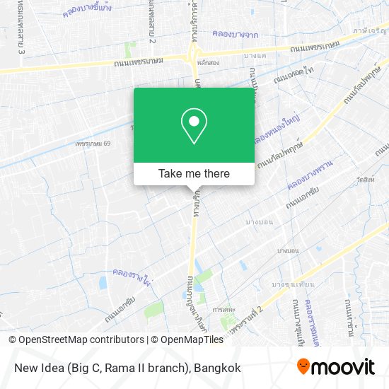 New Idea (Big C, Rama II branch) map