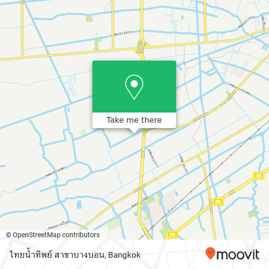 ไทยน้ำทิพย์ สาขาบางบอน map