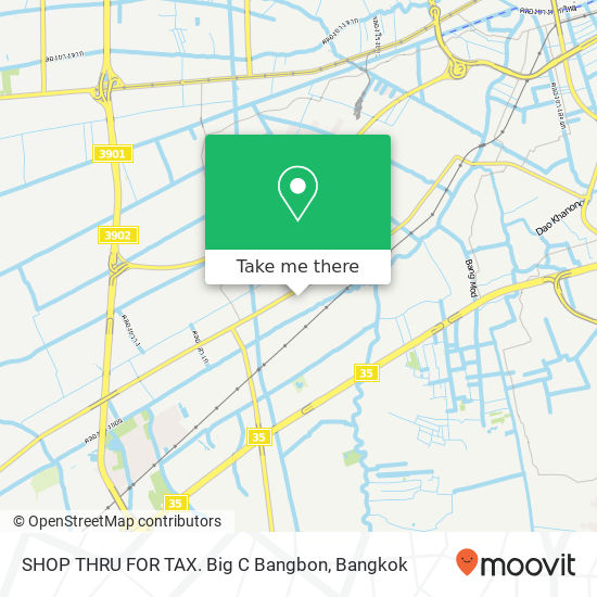 SHOP THRU FOR TAX. Big C Bangbon map