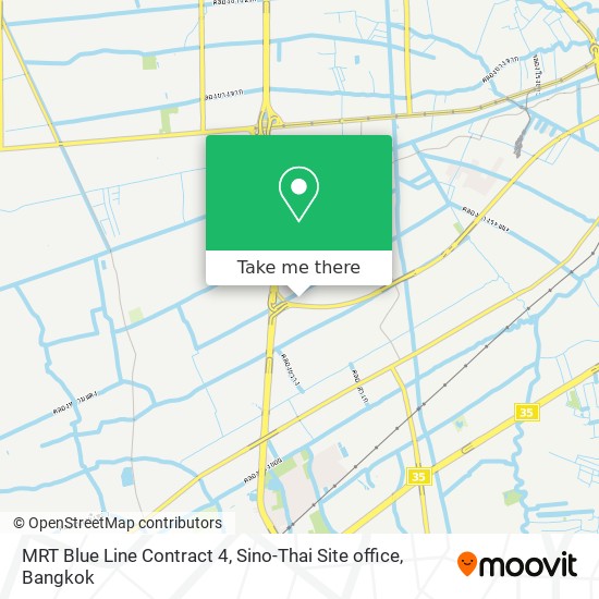 MRT Blue Line Contract 4, Sino-Thai Site office map