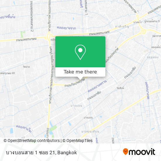 บางบอนสาย 1 ซอย 21 map