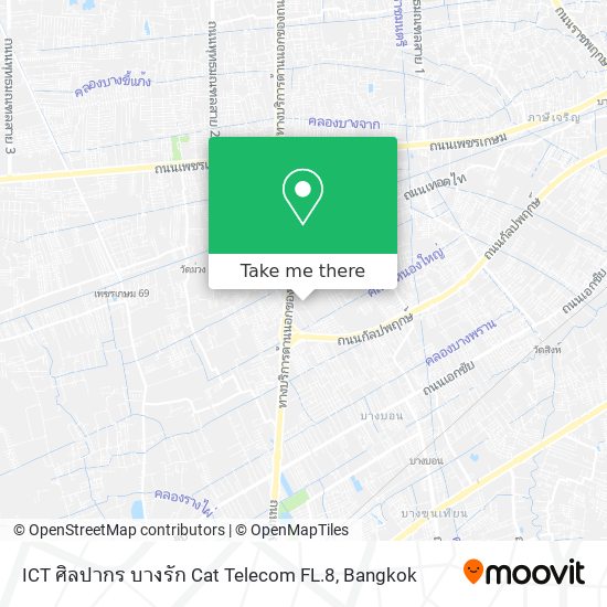 ICT ศิลปากร บางรัก Cat Telecom FL.8 map