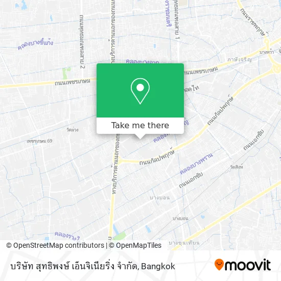 บริษัท สุทธิพงษ์ เอ็นจิเนียริ่ง จำกัด map
