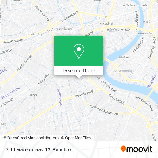 7-11 ซอยจอมทอง 13 map