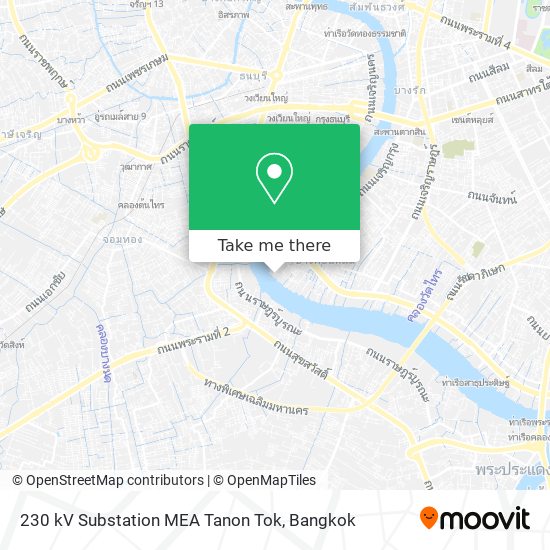230 kV Substation MEA Tanon Tok map