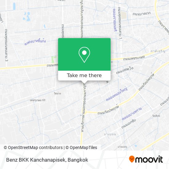 Benz BKK Kanchanapisek map