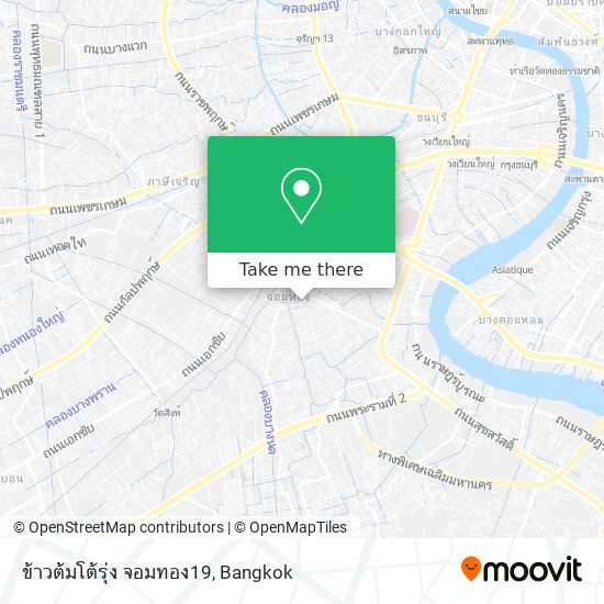 ข้าวต้มโต้รุ่ง จอมทอง19 map