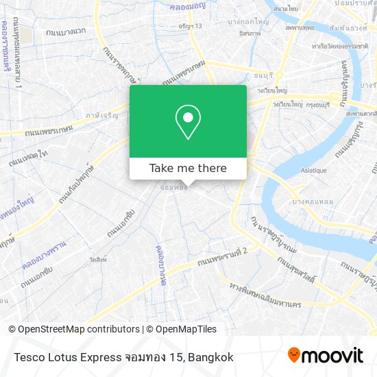 Tesco Lotus Express จอมทอง 15 map