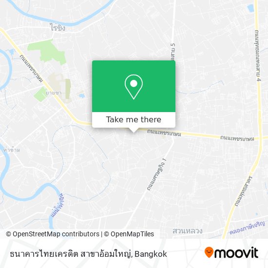 ธนาคารไทยเครดิต สาขาอ้อมใหญ่ map