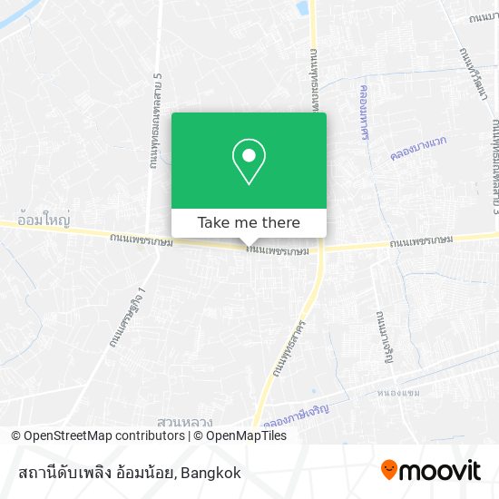 สถานีดับเพลิง อ้อมน้อย map