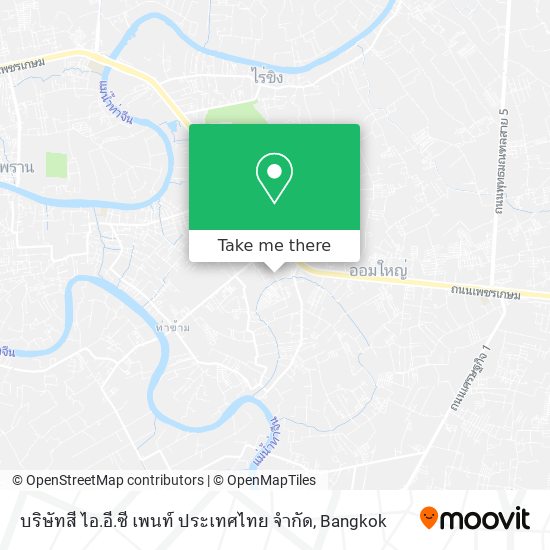 บริษัทสี ไอ.อี.ซี เพนท์ ประเทศไทย จำกัด map