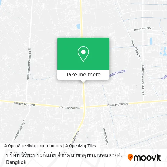 บริษัท วิริยะประกันภัย จำกัด สาขาพุทธมณฑลสาย4 map