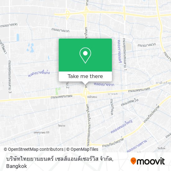 บริษัทไทยยานยนตร์ เซลส์แอนด์เซอร์วิส จำกัด map