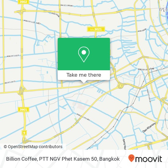 Billion Coffee, PTT NGV Phet Kasem 50 map