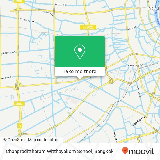 Chanpradittharam Witthayakom School map