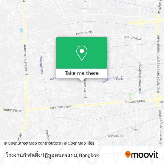 โรงงานกำจัดสิ่งปฏิกูลหนองแขม map