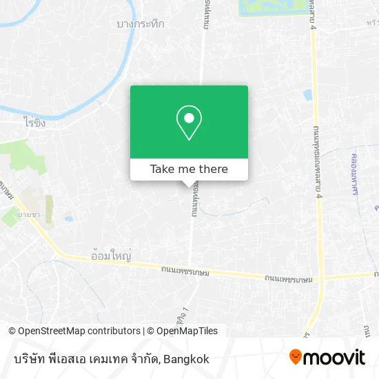 บริษัท พีเอสเอ เคมเทค จำกัด map