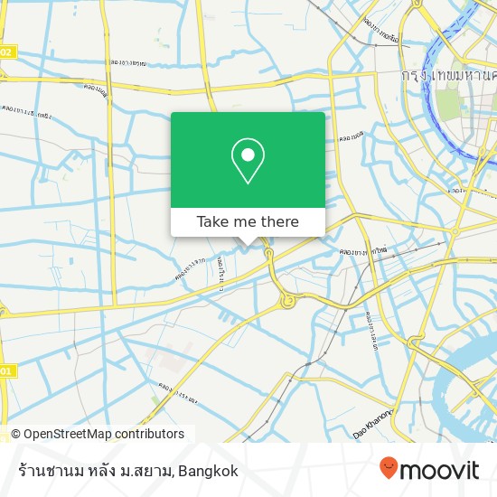 ร้านชานม หลัง ม.สยาม map