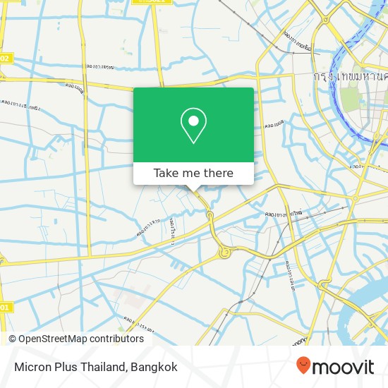 Micron Plus Thailand map