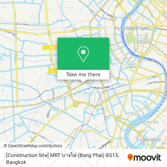 [Construction Site] MRT บางไผ่ (Bang Phai) BS15 map