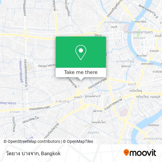 วัดยาง บางจาก map