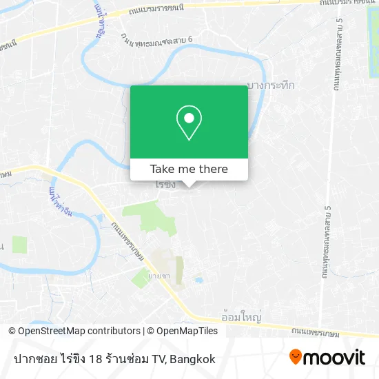 ปากซอย ไร่ขิง 18 ร้านซ่อม TV map