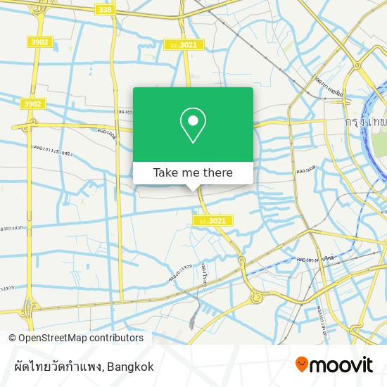 ผัดไทยวัดกําแพง map