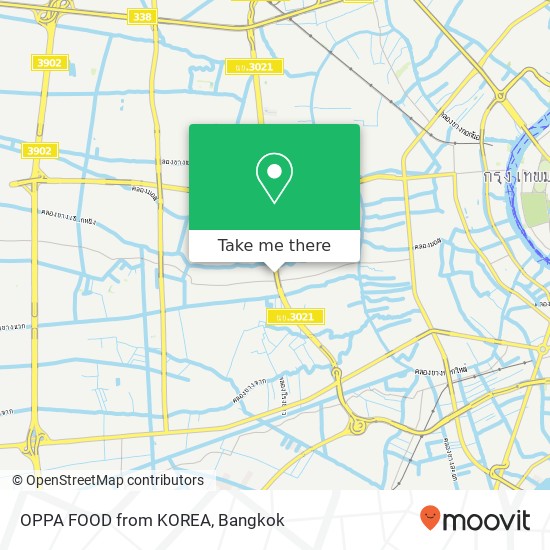 OPPA FOOD from KOREA map