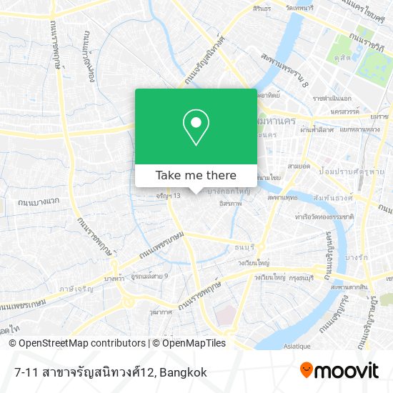 7-11 สาขาจรัญสนิทวงศ์12 map