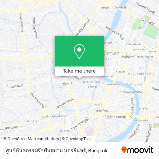 ศูนย์ทันตกรรมจัดฟันสยาม นครอินทร์ map