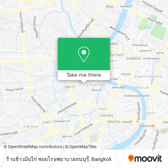 ร้านข้าวมันไก่ ซอยโรงพยาบาลธนบุรี map
