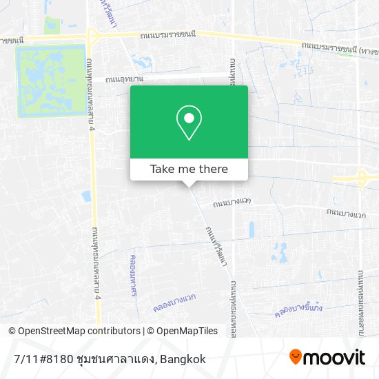 7/11#8180 ชุมชนศาลาแดง map