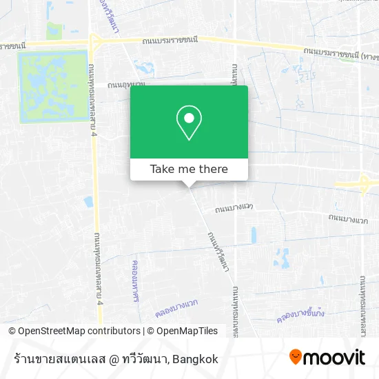 ร้านขายสแตนเลส @ ทวีวัฒนา map