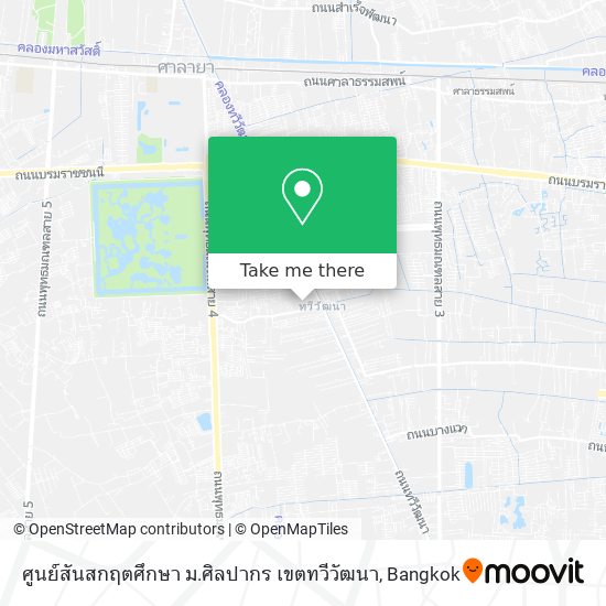 ศูนย์สันสกฤตศึกษา ม.ศิลปากร เขตทวีวัฒนา map