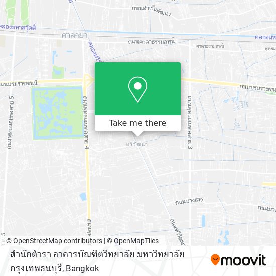 สำนักตำรา อาคารบัณฑิตวิทยาลัย มหาวิทยาลัยกรุงเทพธนบุรี map