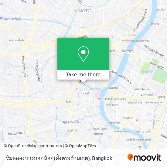 ริมคลองบางกอกน้อย(ฝั่งตรงข้ามเขต) map