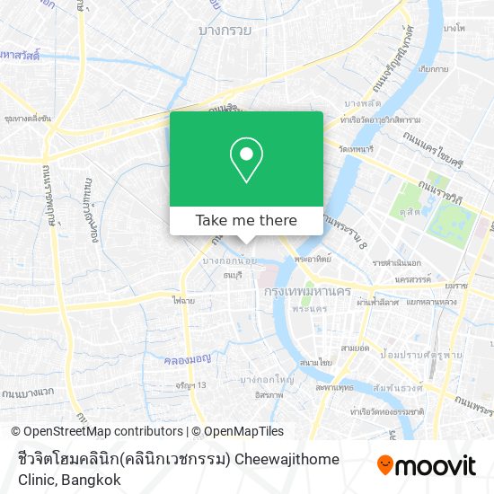 ชีวจิตโฮมคลินิก(คลินิกเวชกรรม) Cheewajithome Clinic map